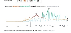 Коронавирус в Ярославской области: заболевших больше, чем выздоровевших