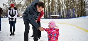 Мэр Ярославля побывал на хоккейном корте