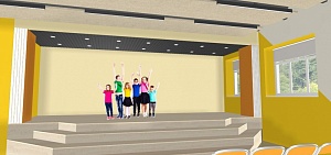 В ярославской школе делают актовый зал в форме амфитеатра