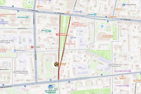 Мэрия Ярославля попросила горожан не оставлять машины на улице Чайковского