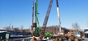 В Ярославле приступили к строительству второй опоры третьего моста через Волгу