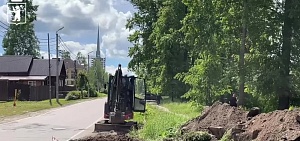 На улице Зеленцовской в Ярославле начали обустраивать новые тротуары