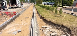 На улице Марголина в Ярославле завысят тротуары